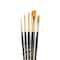 Princeton™ RealValue™ Golden Taklon Brush Set With Rounds & Angle Shaders